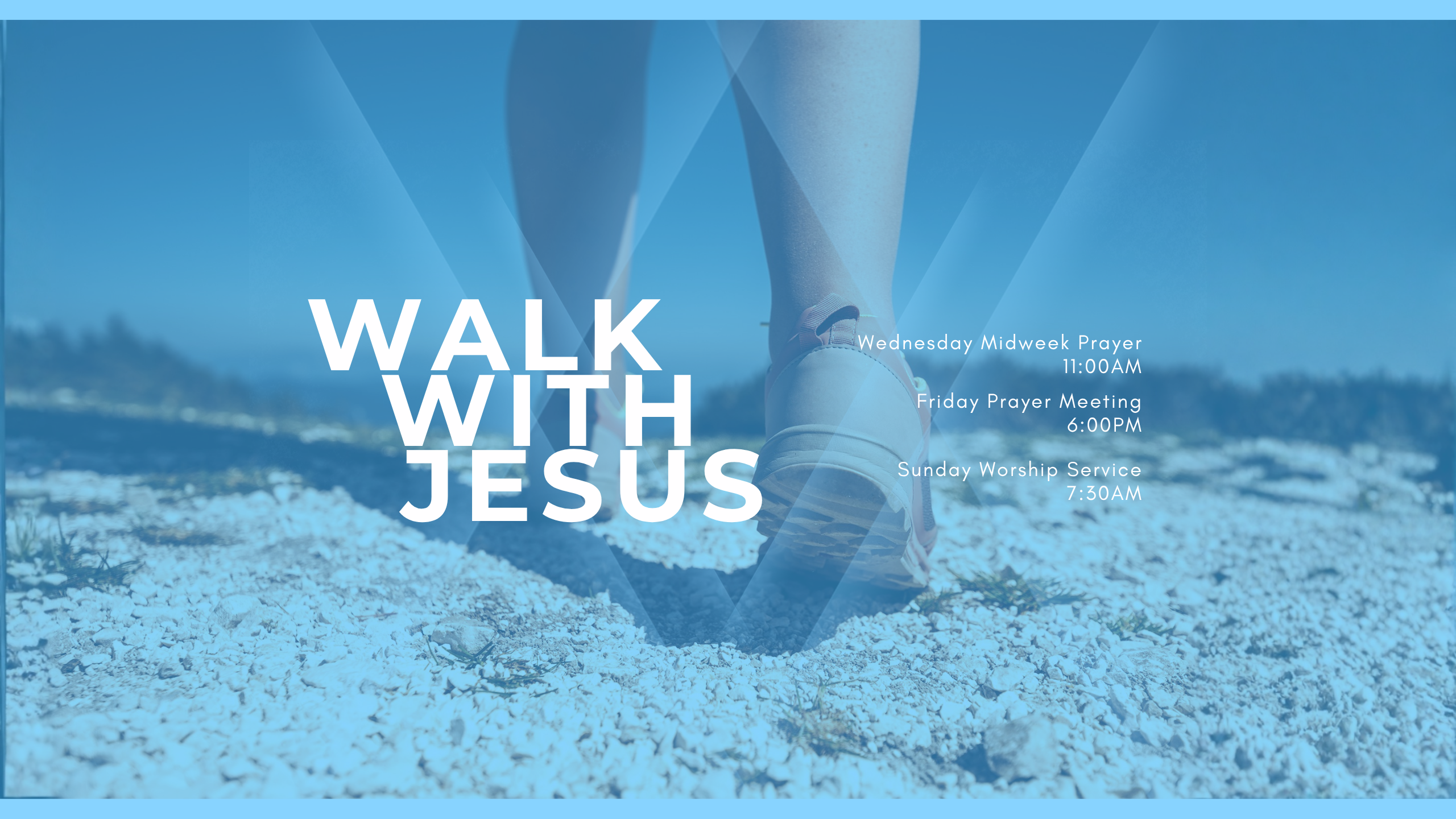 2026 theme: Walk with Jesus